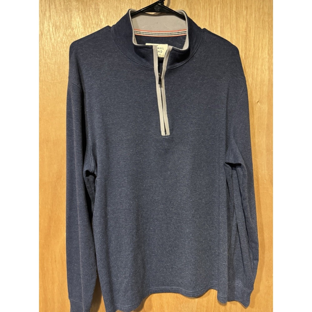 The Normal Brand Large Gray  1/4 Zip (E1)